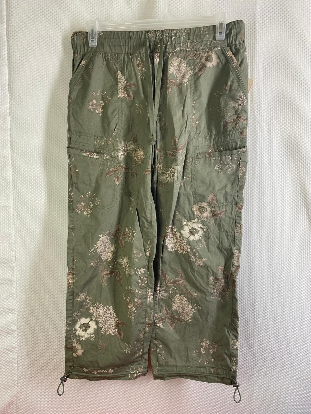 Democracy Women's Olive Green Elastic Waist Pants Size 10